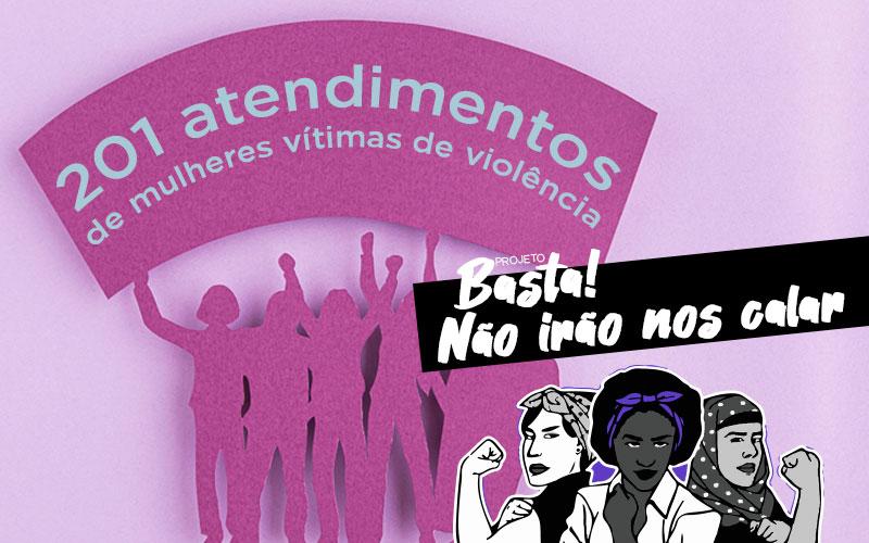 Imagem: Freepik Logotipo do projeto Basta! Não irão nos calar!
