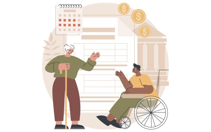 Imagem: Freepik Ilustração remetendo a revisão das aposentadorias