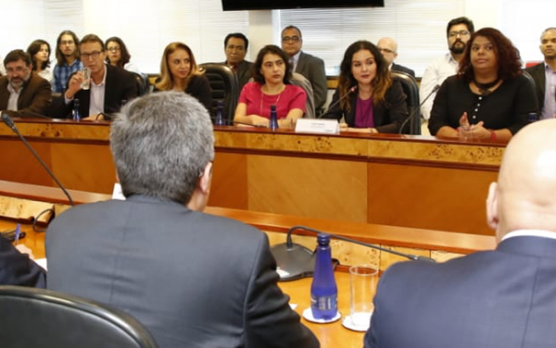 Comando Nacional dos Bancários entrega pauta aos representantes dos bancos, na sede da Fenaban Foto: Contraf/CUT
