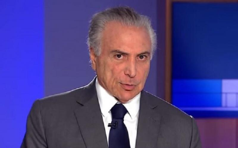Em vídeo divulgado nas redes sociais na semana passada, Temer adota a tática de "escolher o inimigo" Imagem: Reprodução