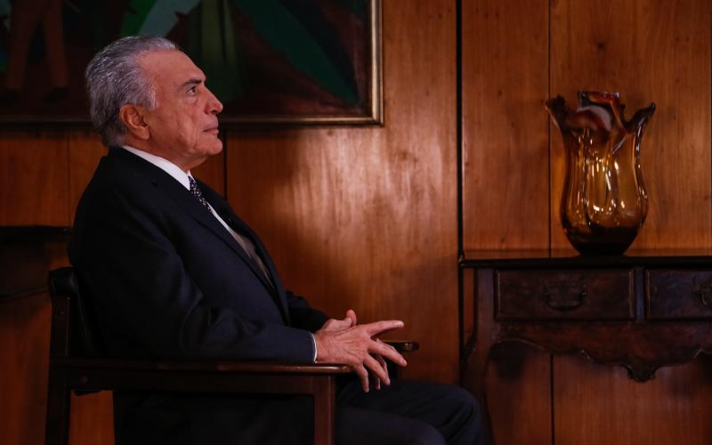 Argumento principal do pedido é a tentativa de Temer obstruir a Justiça Foto: Marcos Correa / PR