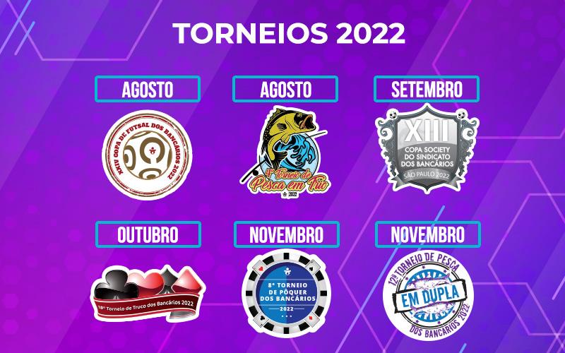 Confira o calendário de torneios do Sindicato dos Bancários no 2° semestre