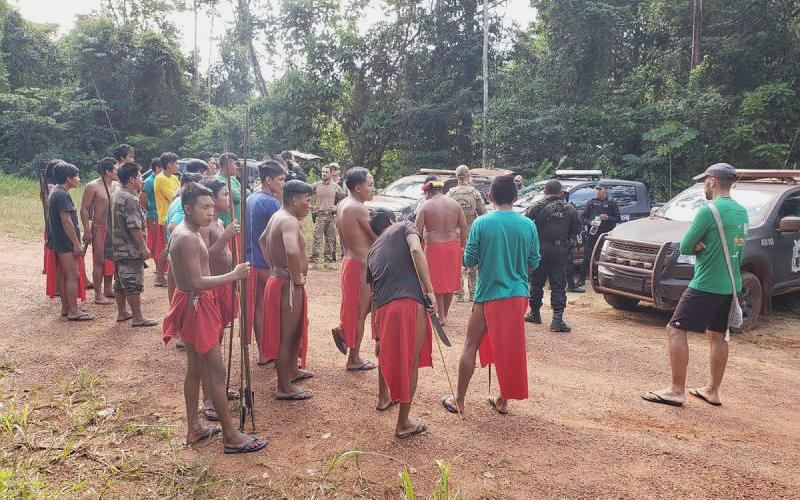 Indígenas relataram presença de invasores Foto: COM. SOCIAL DA PF-AP