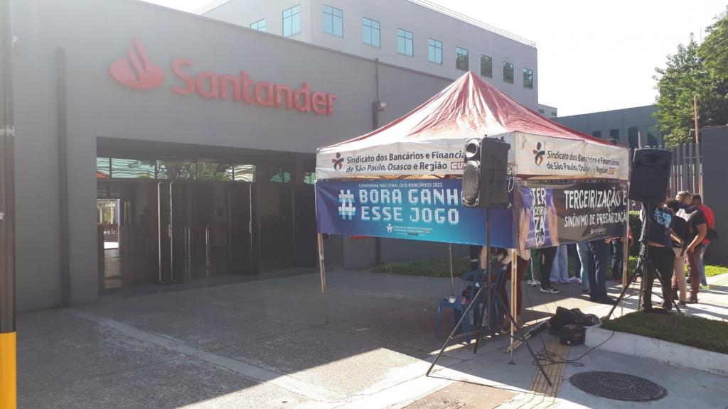 Ato no Radar Santander de lançamento da Campanha dos Bancários 2022
