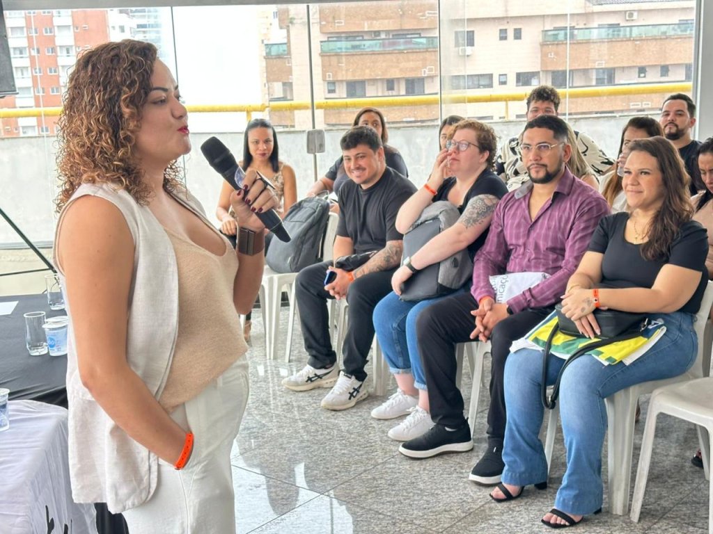 Lucimara Malaquias durante a Oficina de Formação da UNI Juventude
