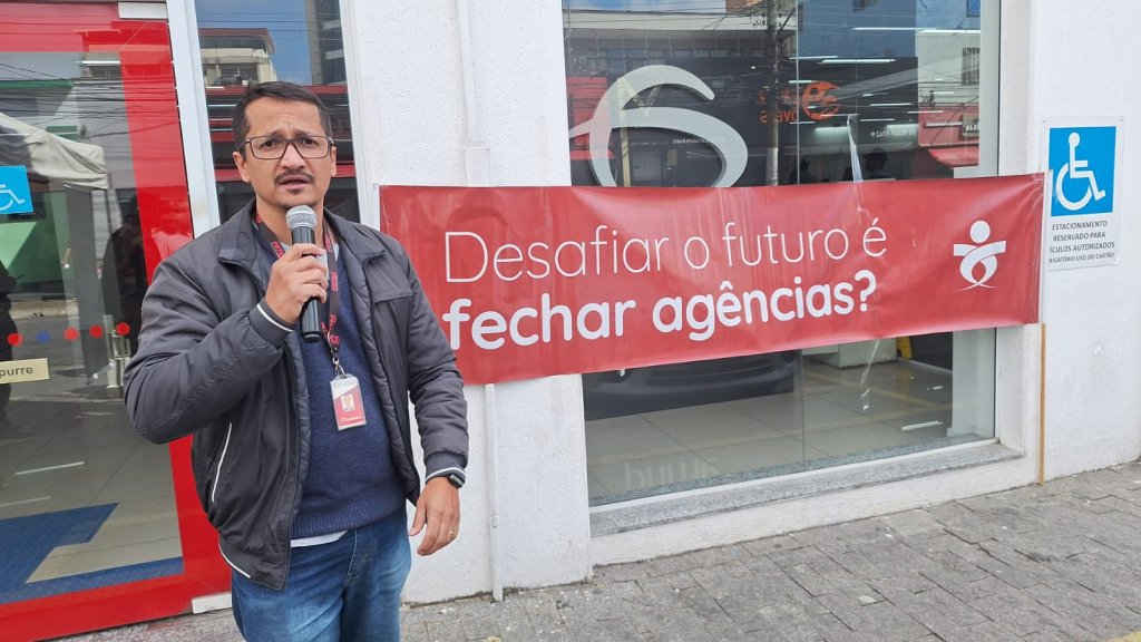 Protesto na agência São Miguel Paulista

