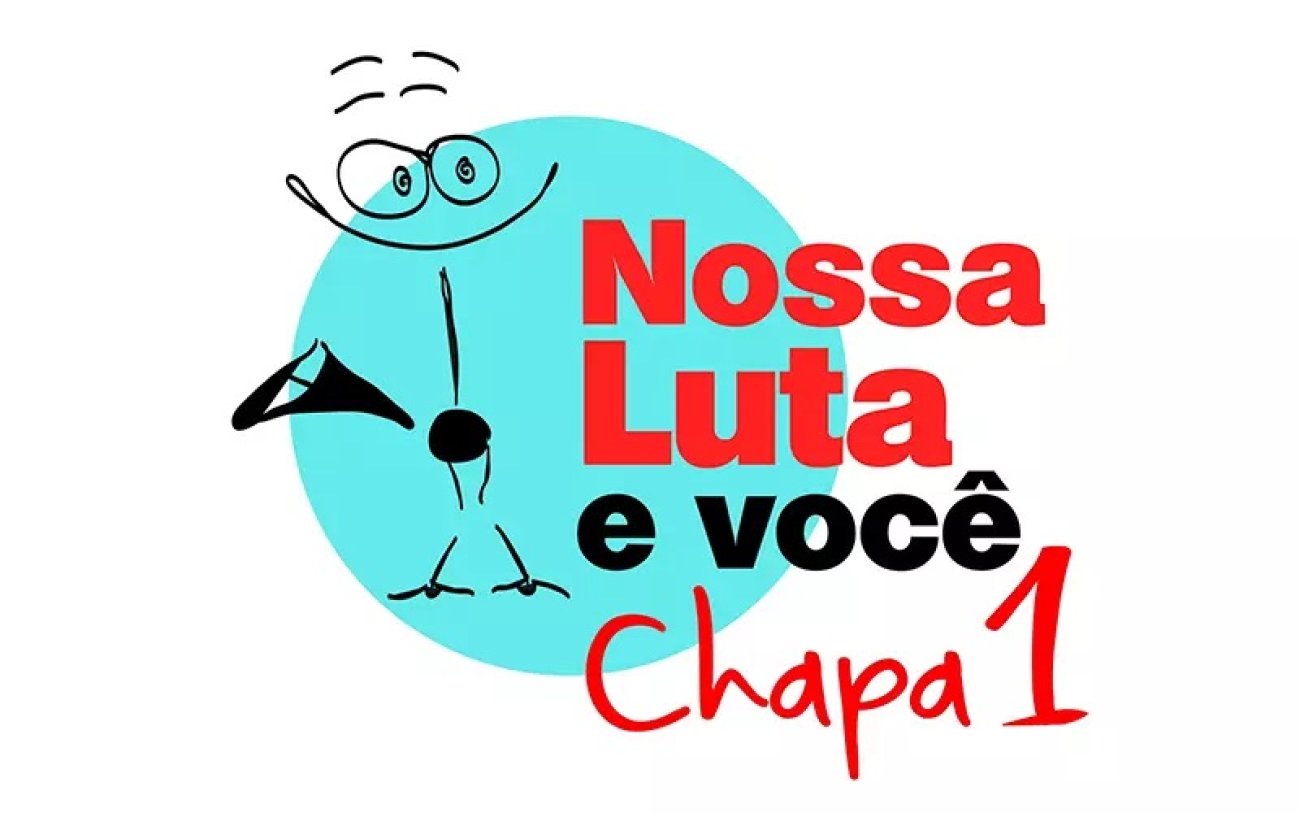 Logo da Chapa 1 Nossa Luta da eleição para a diretoria da Apcef/SP