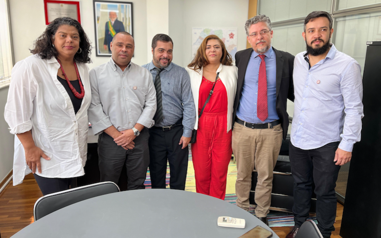 Foto: Seeb-SP Ivone Silva, Raimundo Suzart, Luiz Claudio Marcolino, Neiva Ribeiro, Pedro Santinho e Antônio Netto