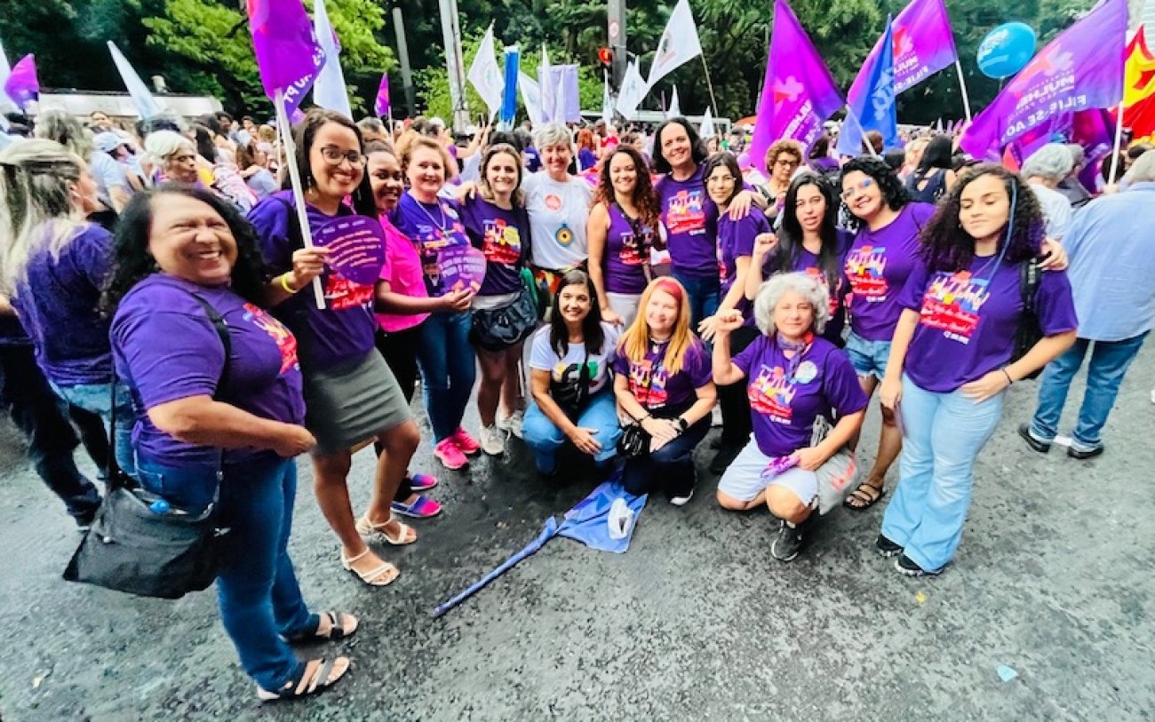 Foto: Seeb-SP Bancárias na Marcha do Dia Internacional das Mulheres