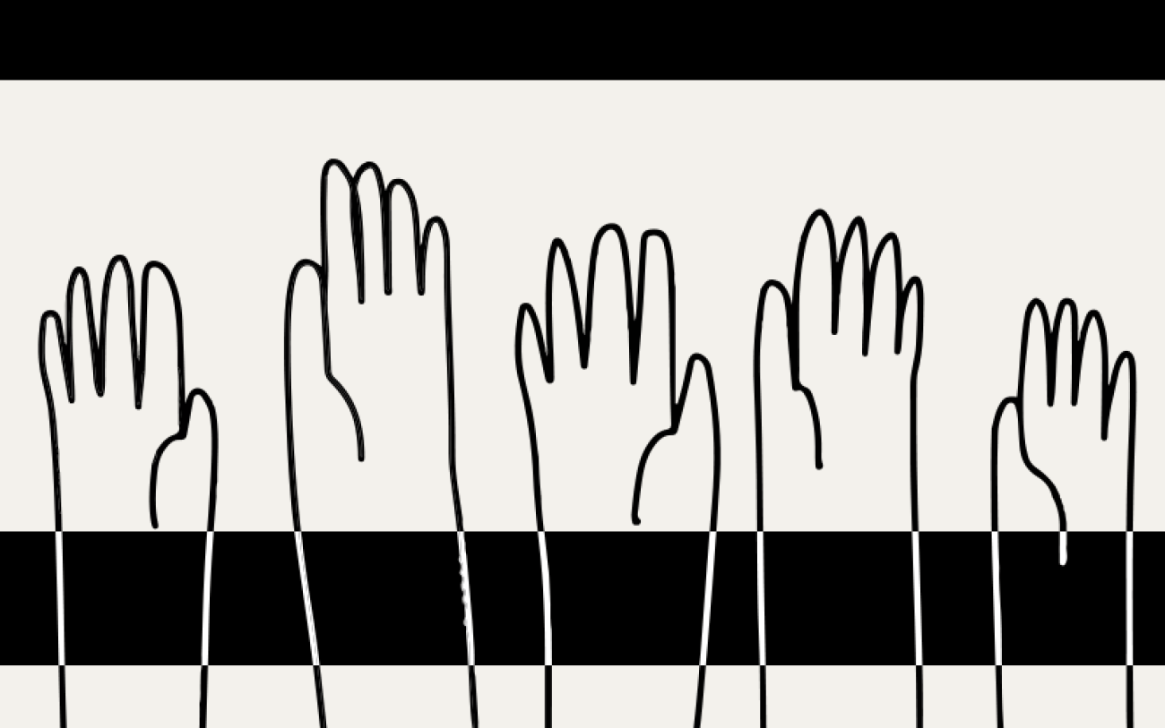 Imagens de mãos levantadas