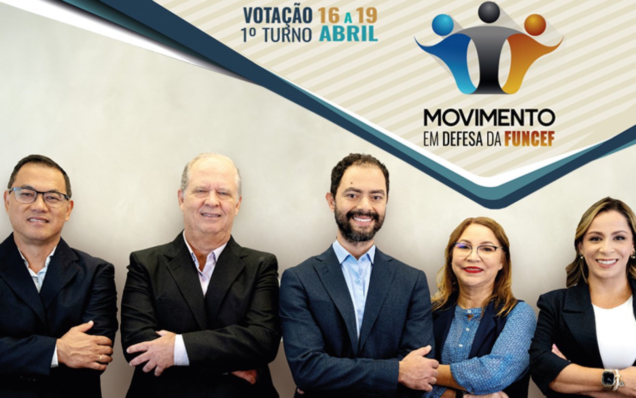 Divulgação Fotografia dos candidatos do Movimento em Defesa da Funcef