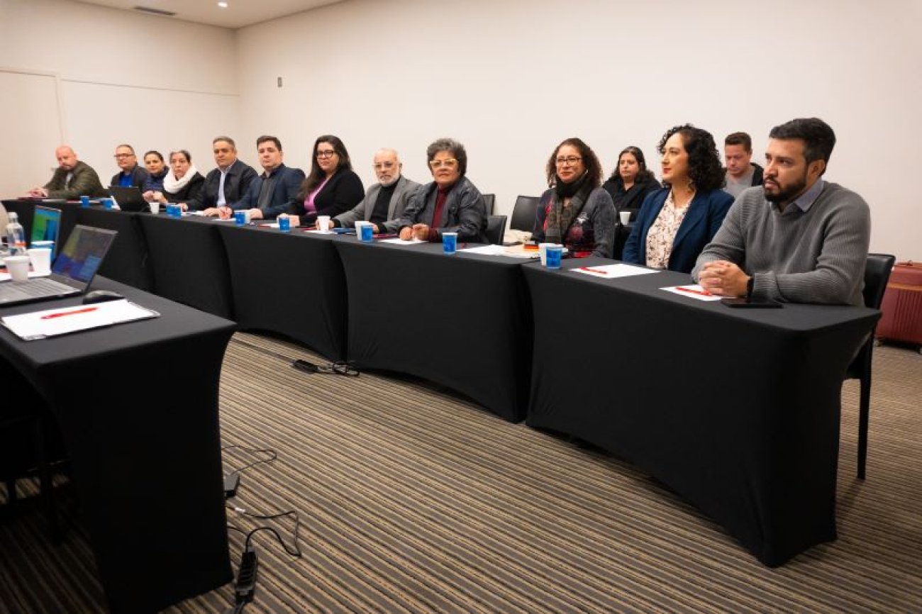 Foto: Willy Roberto Representantes dos funcionários do Banco do Brasil durante a sétima rodada de negociação com o banco