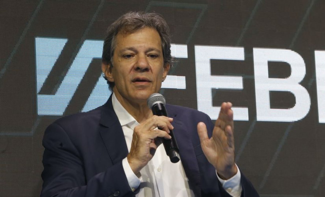 Foto: Paulo Pinto/Agência Brasil Fernando Haddad, ministro da Fazenda, durante evento da Febraban