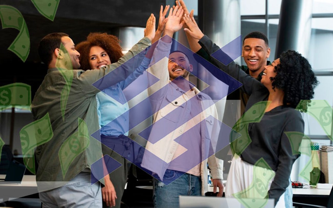 Imagem: Freepik Imagem de pessoas comemorando