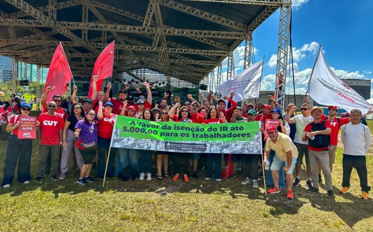 Bancários na Marcha da Classe Trabalhadora