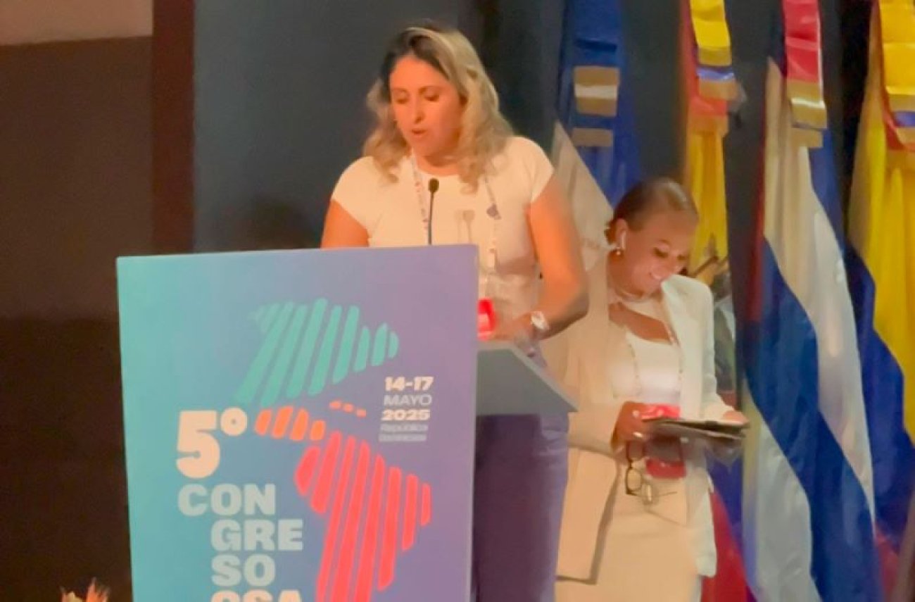 Foto: Reprodução/CUT Amanda Corcino, eleita para liderar o Comitê de Mulheres Trabalhadoras das Américas
