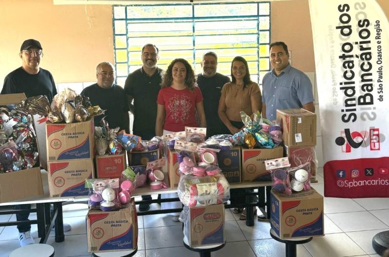 Foto: Seeb-SP Entrega de doações da Bancário Solidário