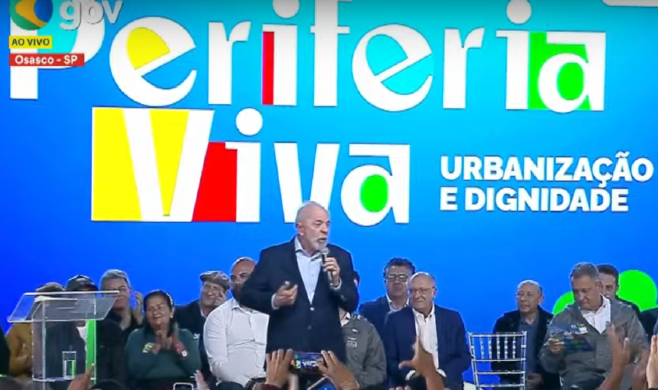 Reprodução/CanalGov/YouTube Lançamento do programa Novo PAC Periferia Viva