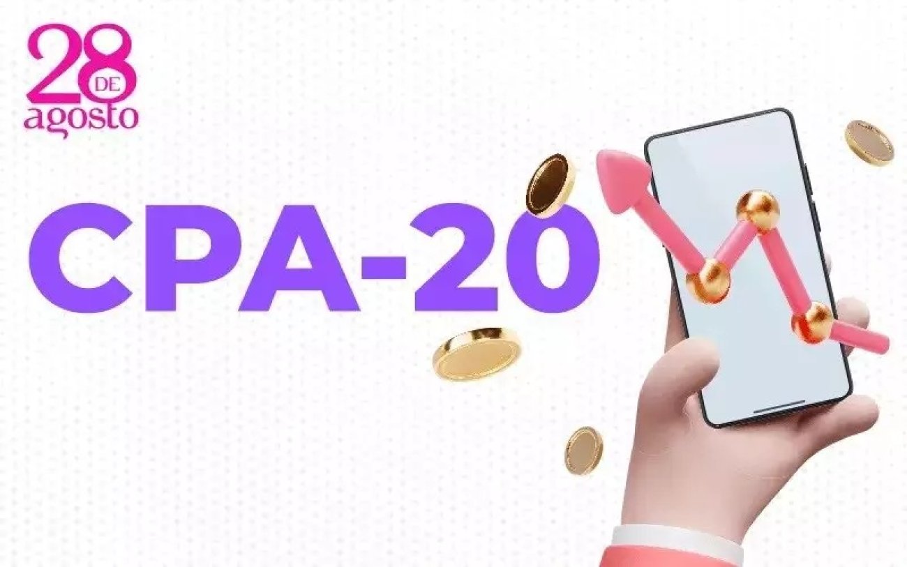 Divulgação Imagem de um celular com um gráfico ascendente