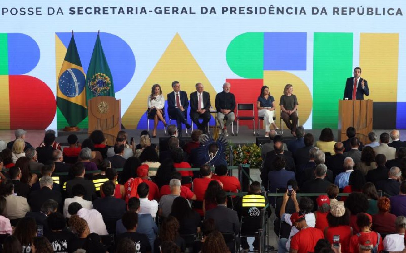 Foto: Valter Campanato/Agência Brasil Posse de Guilherme Boulos como novo ministro da Secretaria-Geral da Presidência da República