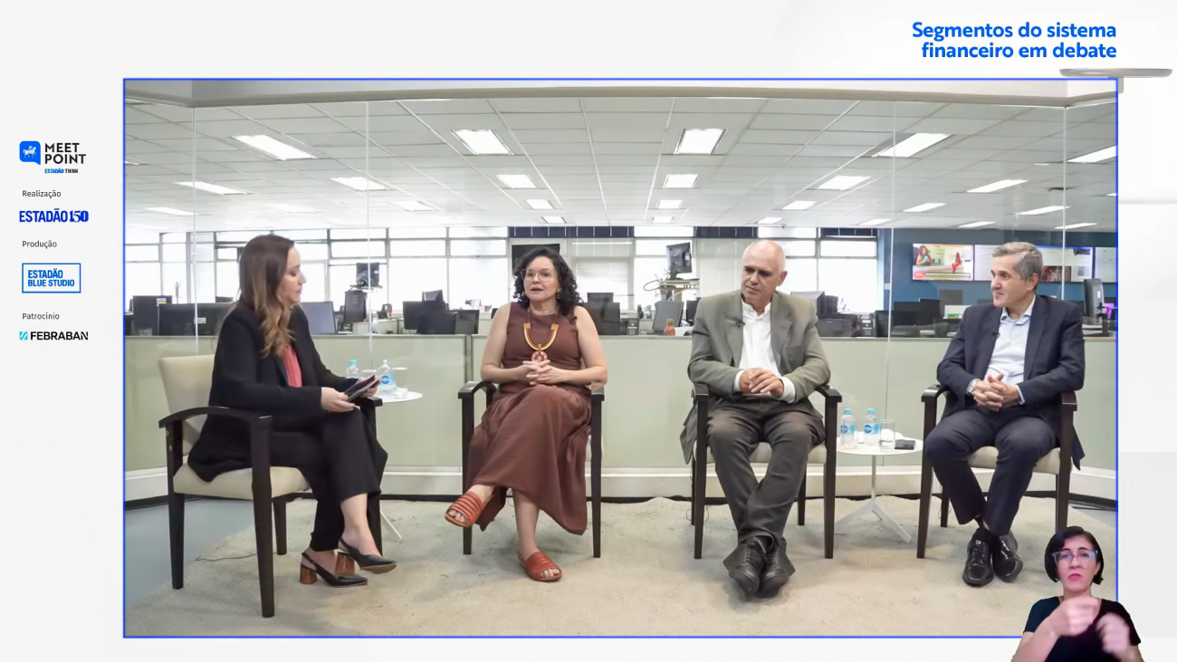 Captura de tela de live transmitida pelo Estadão sobre regulação do sistema financeiro (Imagem: Reprodução/Estadão/YouTube)