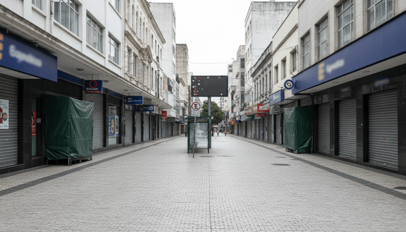 Imagem do calçadão de Osasco