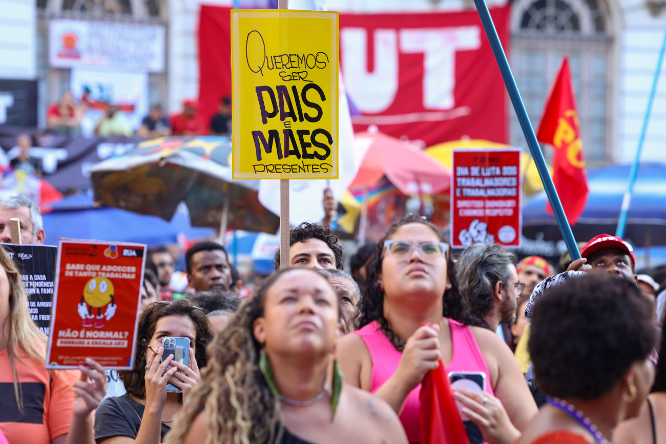Manifestação pelo fim da escala 6x1 (Foto: Tomaz Silva/Agência Brasil)
