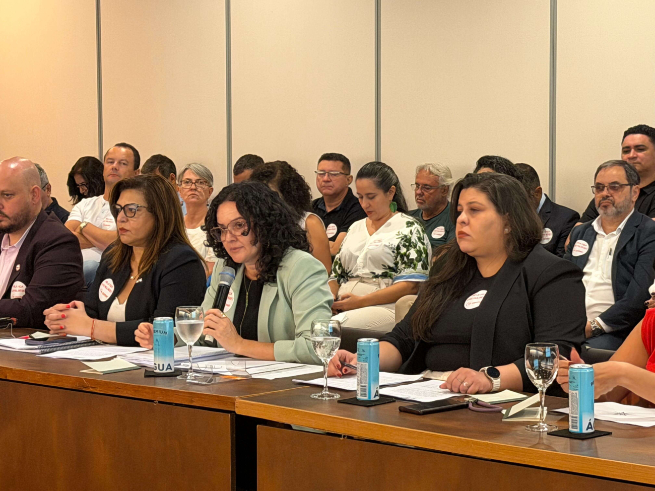 Representantes dos bancários e bancárias na mesa de negociação de  Igualdade da Mulher Bancária e Igualdade de Oportunidades (Foto: Contraf-CUT)