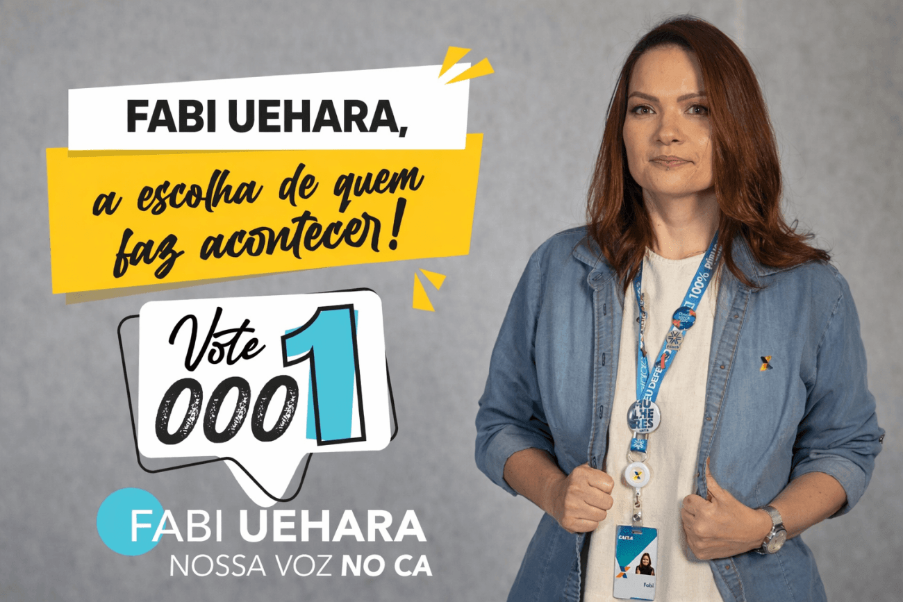 Sindicato apoia a candidatura de Fabiana Uehara ao CA da Caixa (Divulgação)