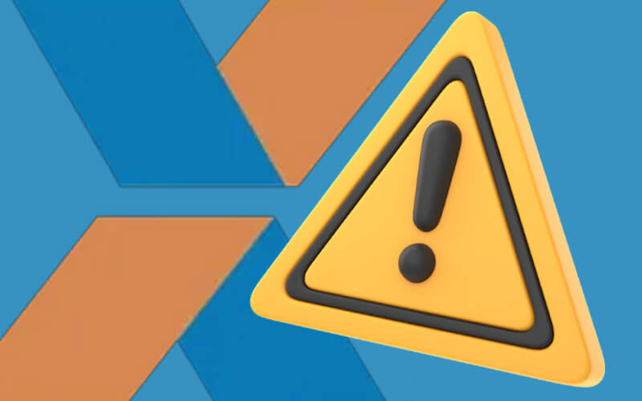 Símbolo de atenção ao lado do logotipo da Caixa (Imagem: Freepik)