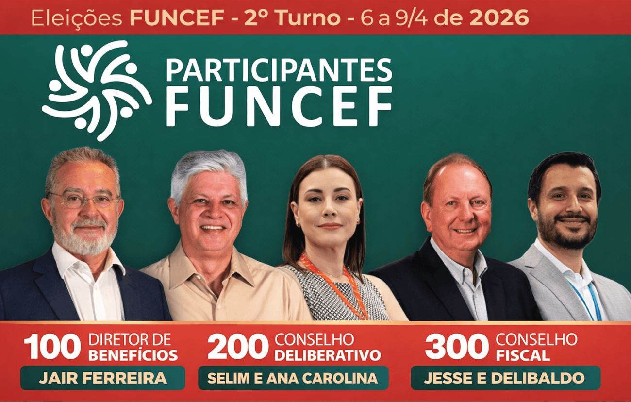 Candidatos apoiados pelo Sindicato no 2º turno das eleições da Funcef (Divulgação)