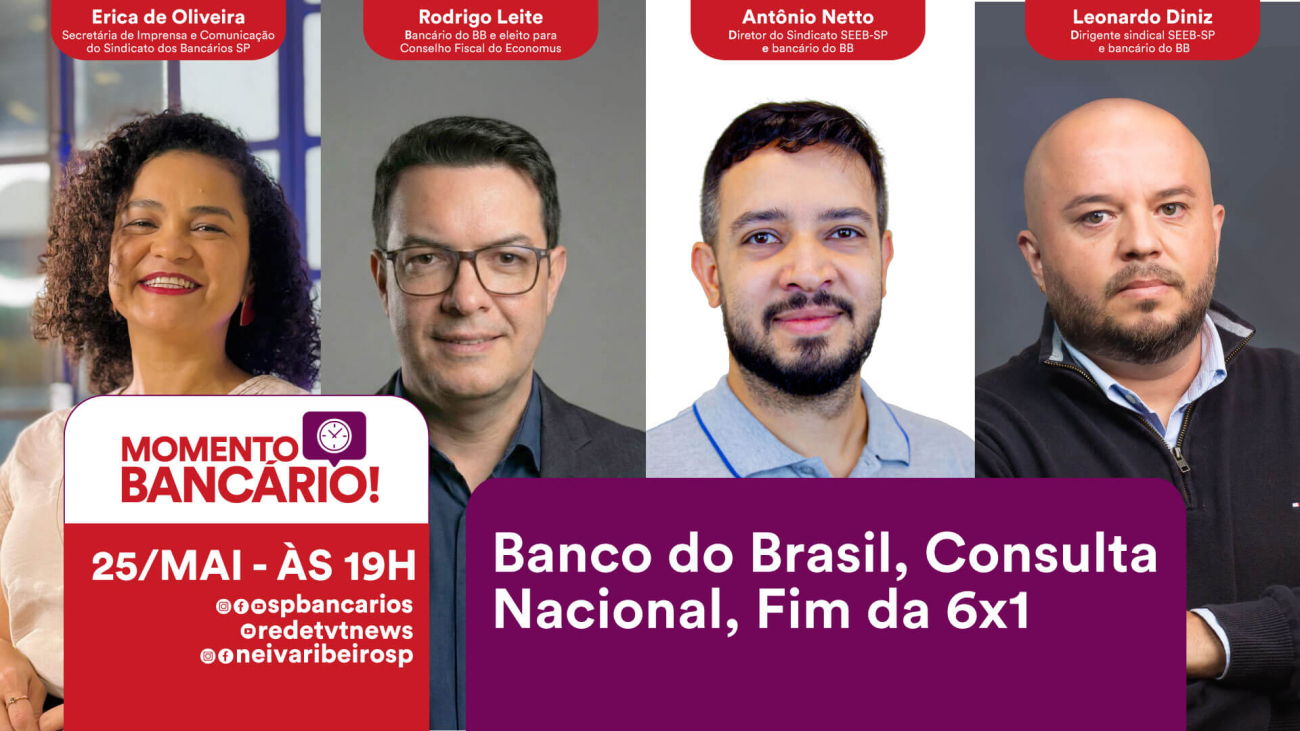 Arte mostra participantes do Momento Bancário
