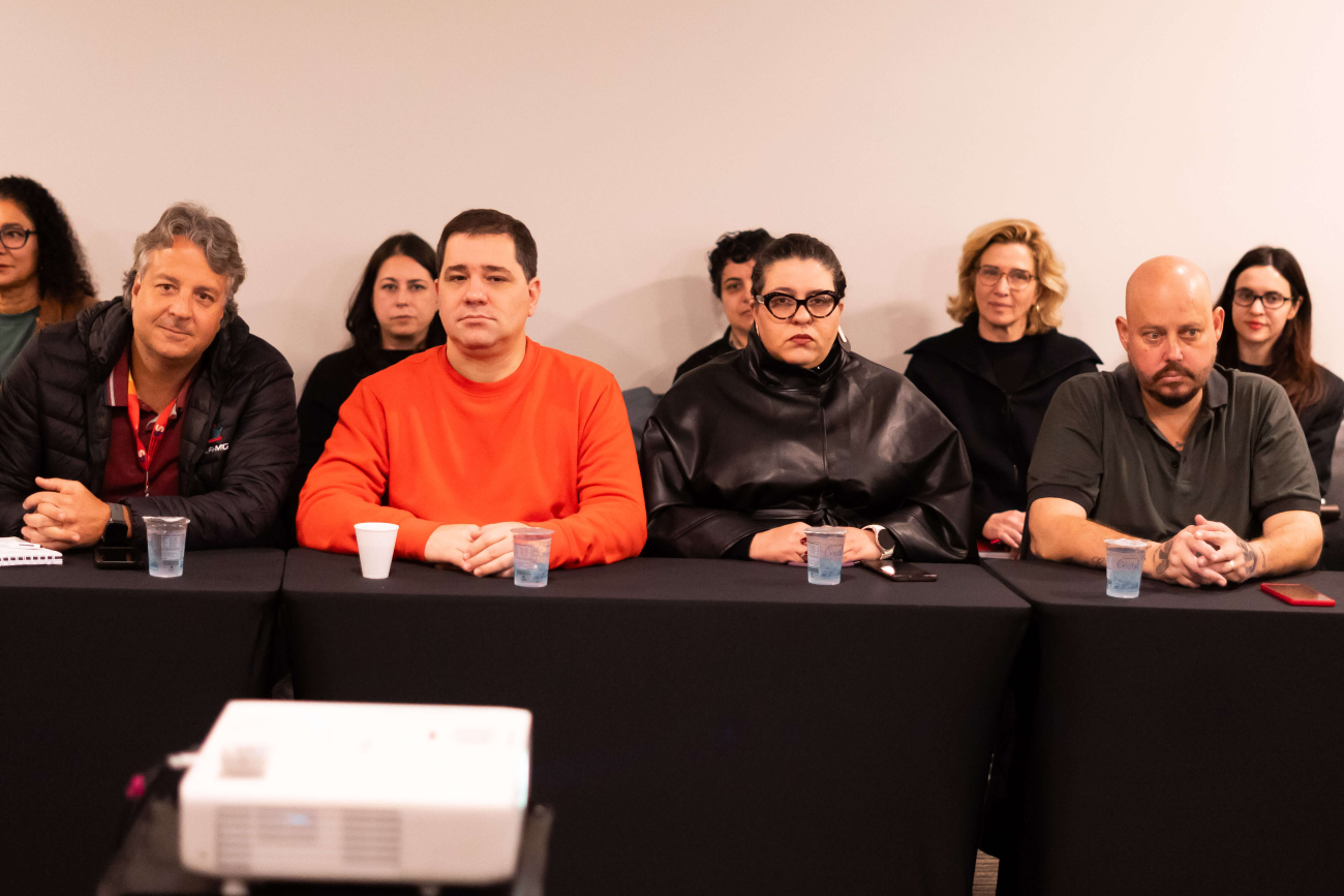 Foto dos representantes dos bancários do BB nesta oitava mesa de negociação com o banco