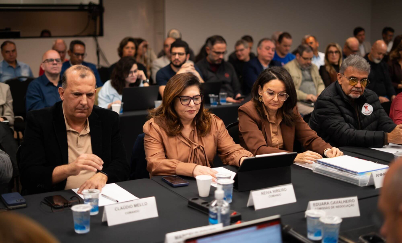 Sétima mesa de negociação da Campanha dos Bancários 2026 (Foto: Seeb-SP)