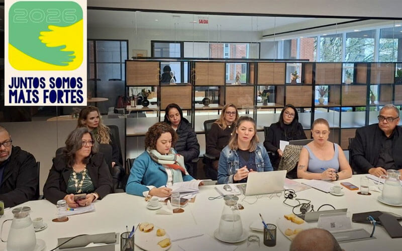 Foto da mesa de negociação da Campanha Nacional dos Financiários 2026