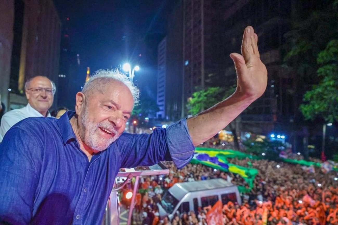 Foto: Ricardo Stuckert Presidente Lula em comemoração na Avenida Paulista