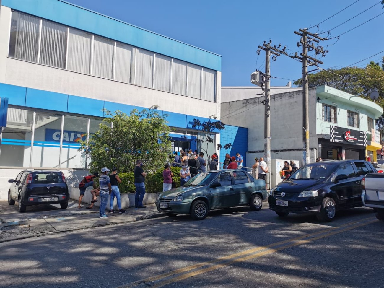 Agência localizada em Perus teve cinco casos confirmados de covid-19 Foto: Seeb/SP