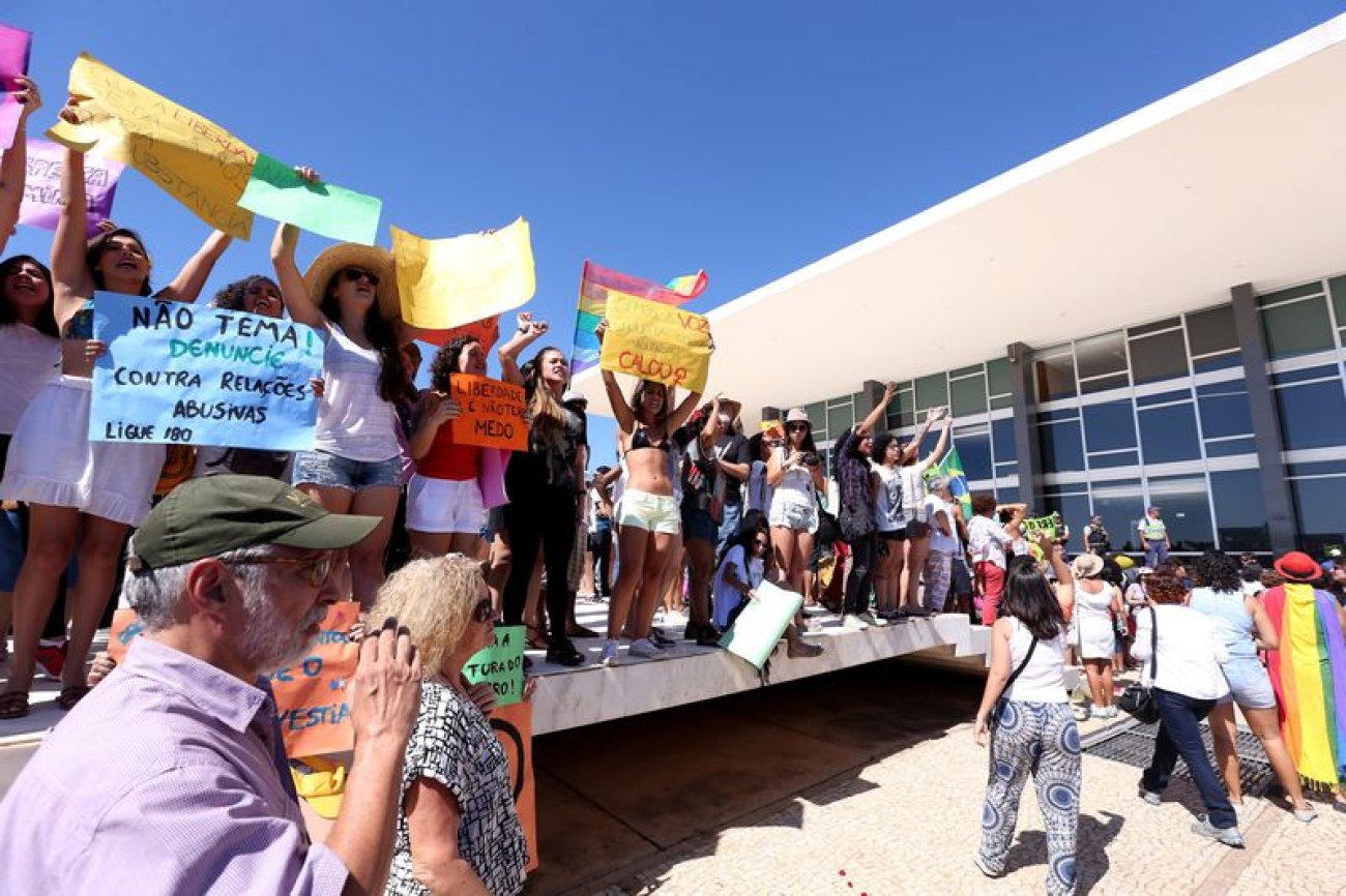 Ato das mulheres em Brasília, realizado em maio de 2016 Foto: Wilson Dias / Agência Brasil