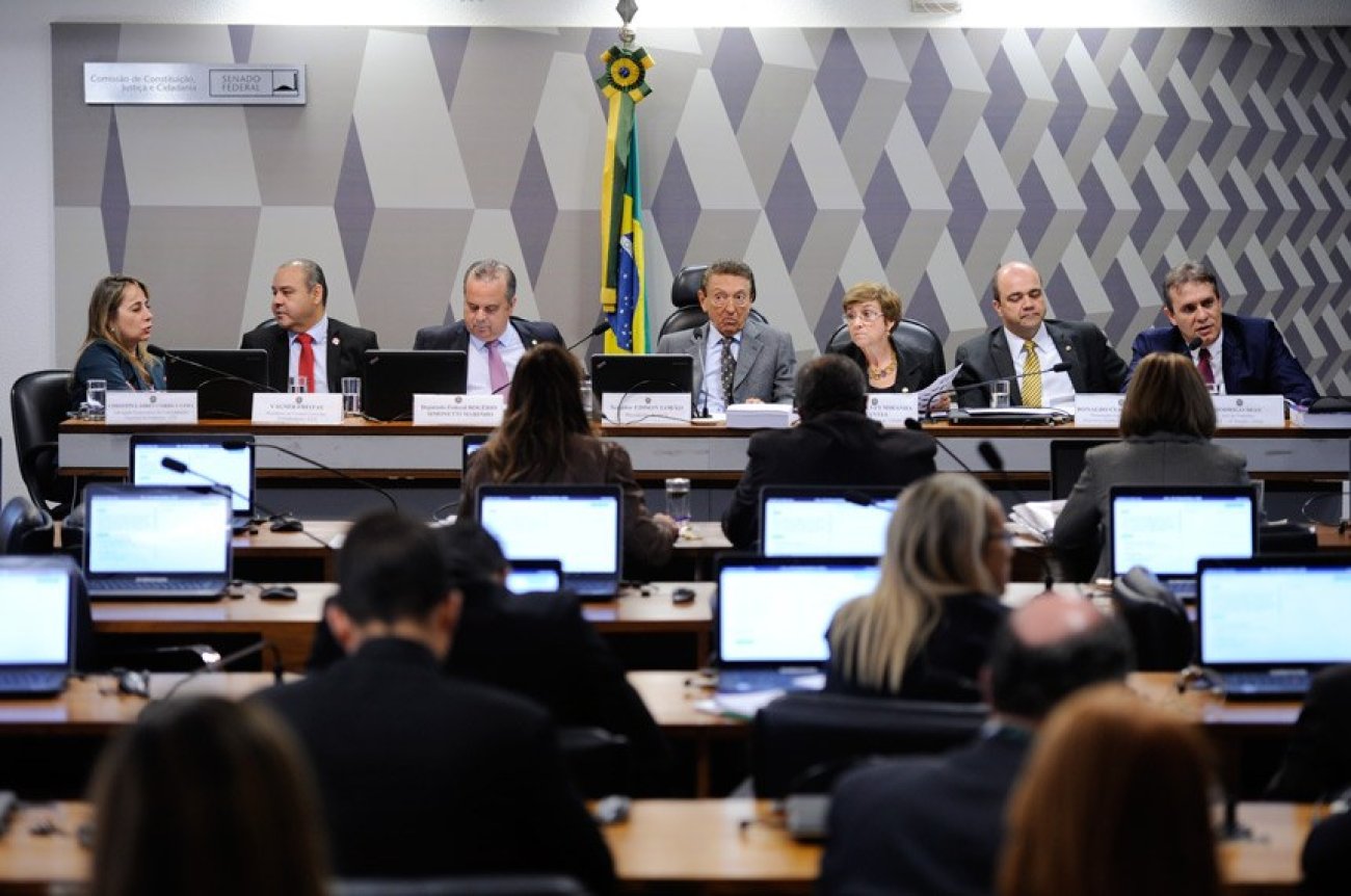 Juristas e sindicalistas criticaram reforma trabalhista em sessão da Comissão de Constituição e Justiça do Senado Foto: Edilson Rodrigues/Agência Senado