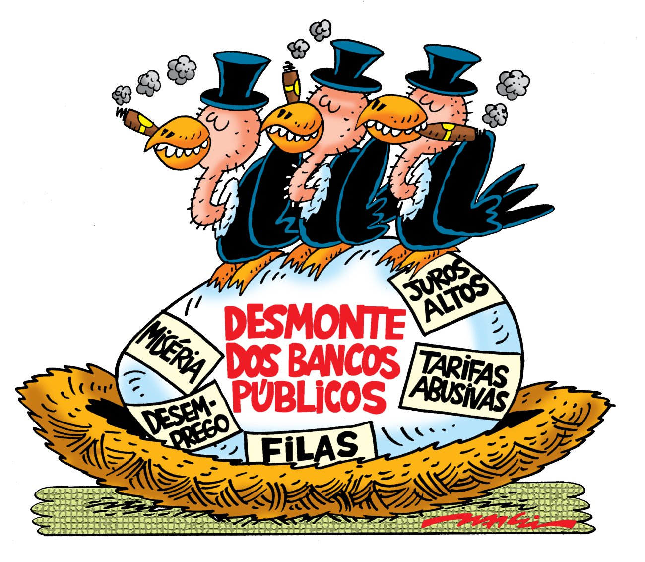Charge: Márcio Baraldi