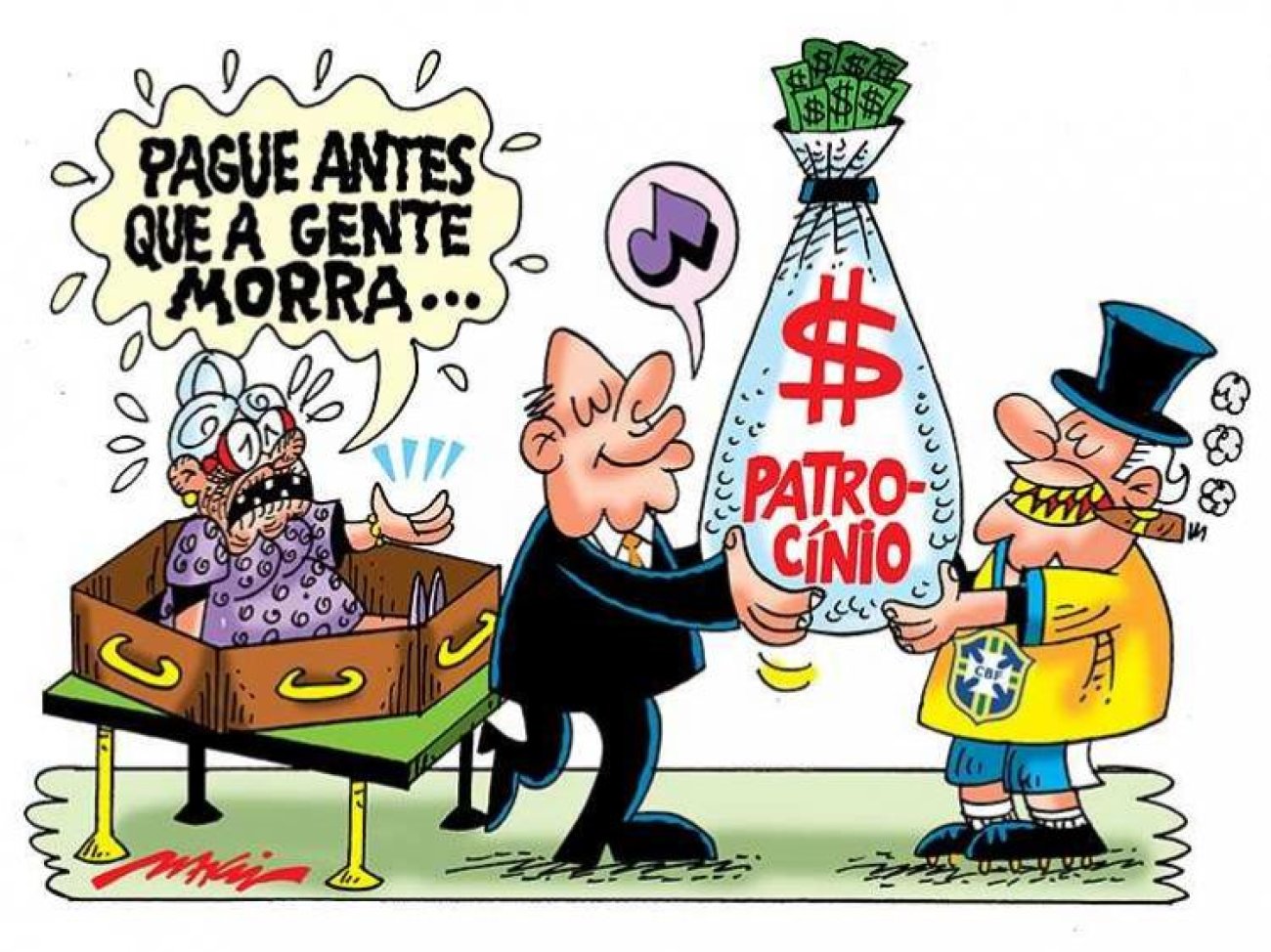 Charge: Márcio Baraldi