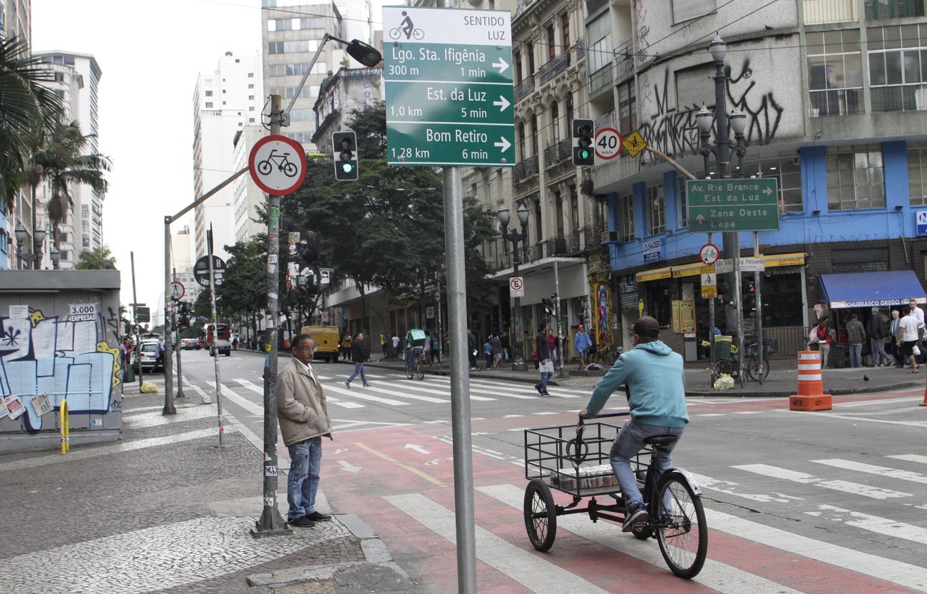 Gestão Covas apresenta plano de investimento em ciclovias, mas na prática tem "apagado" trechos com a justificativa de "revitalizá-las" Foto: Prefeitura de São Paulo