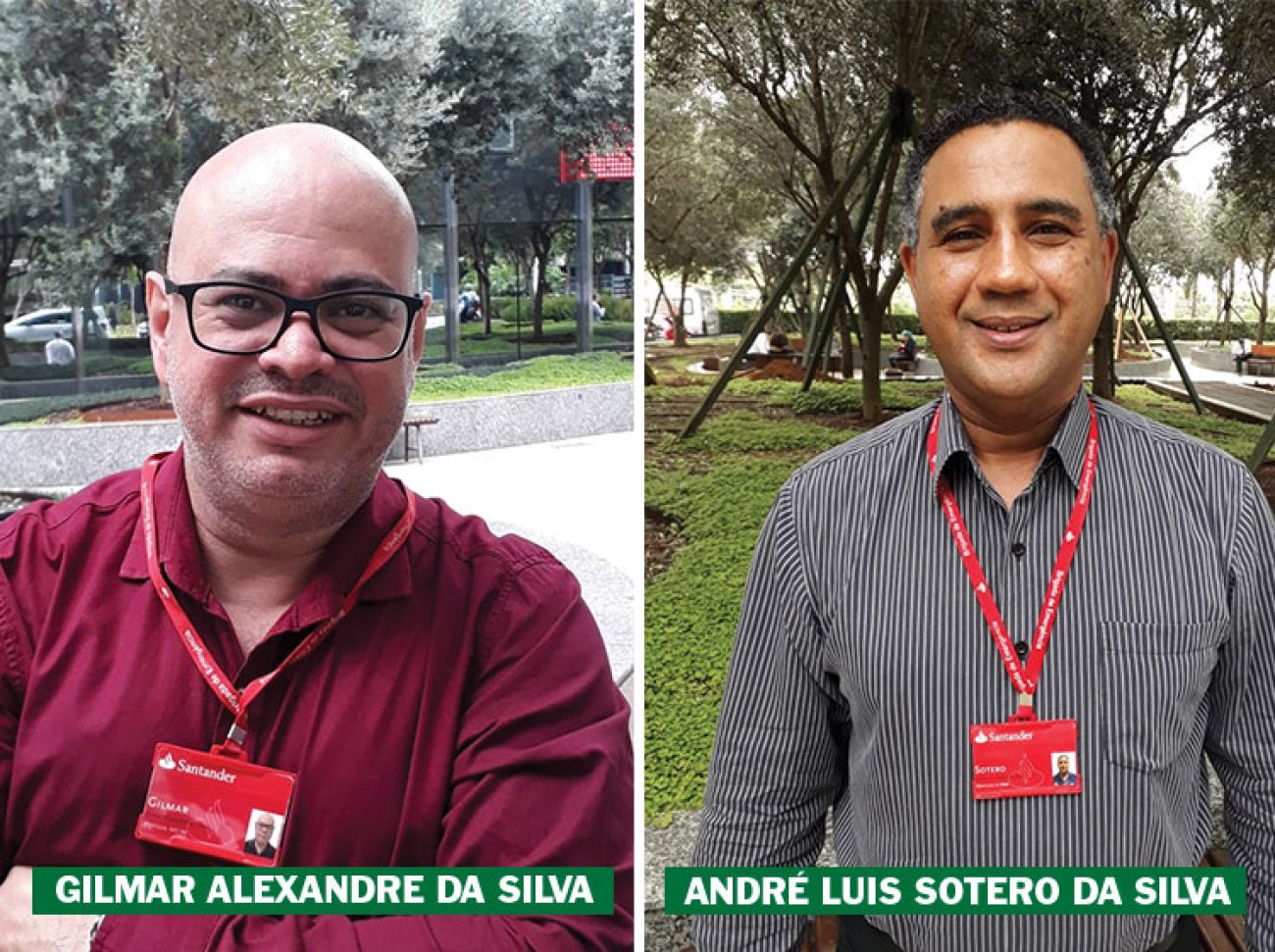Gilmar Alexandre da Silva e André Luís Sotero da Silva têm apoio do Sindicato nesse pleito Foto: Seeb-SP