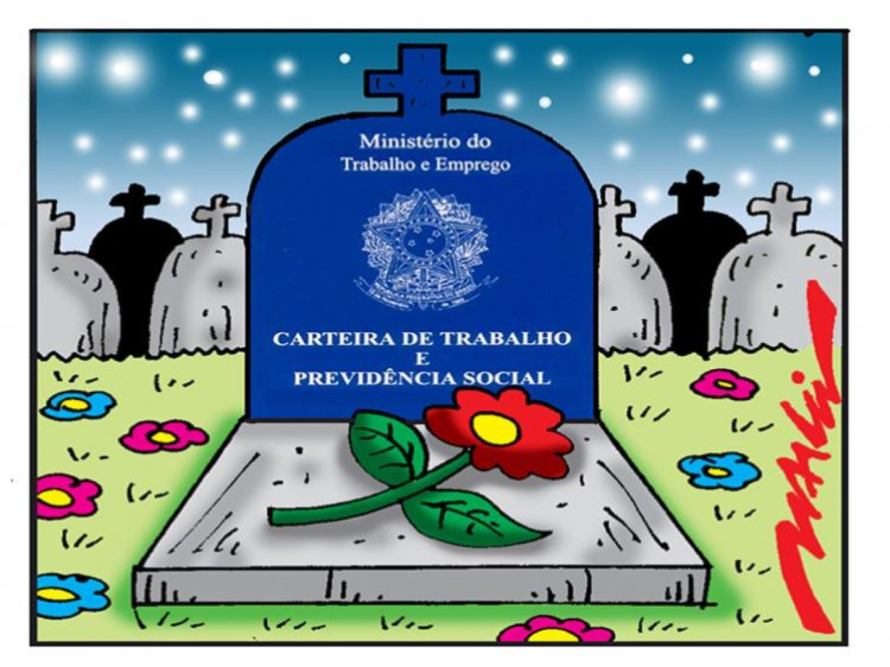 Charge: Márcio Baraldi