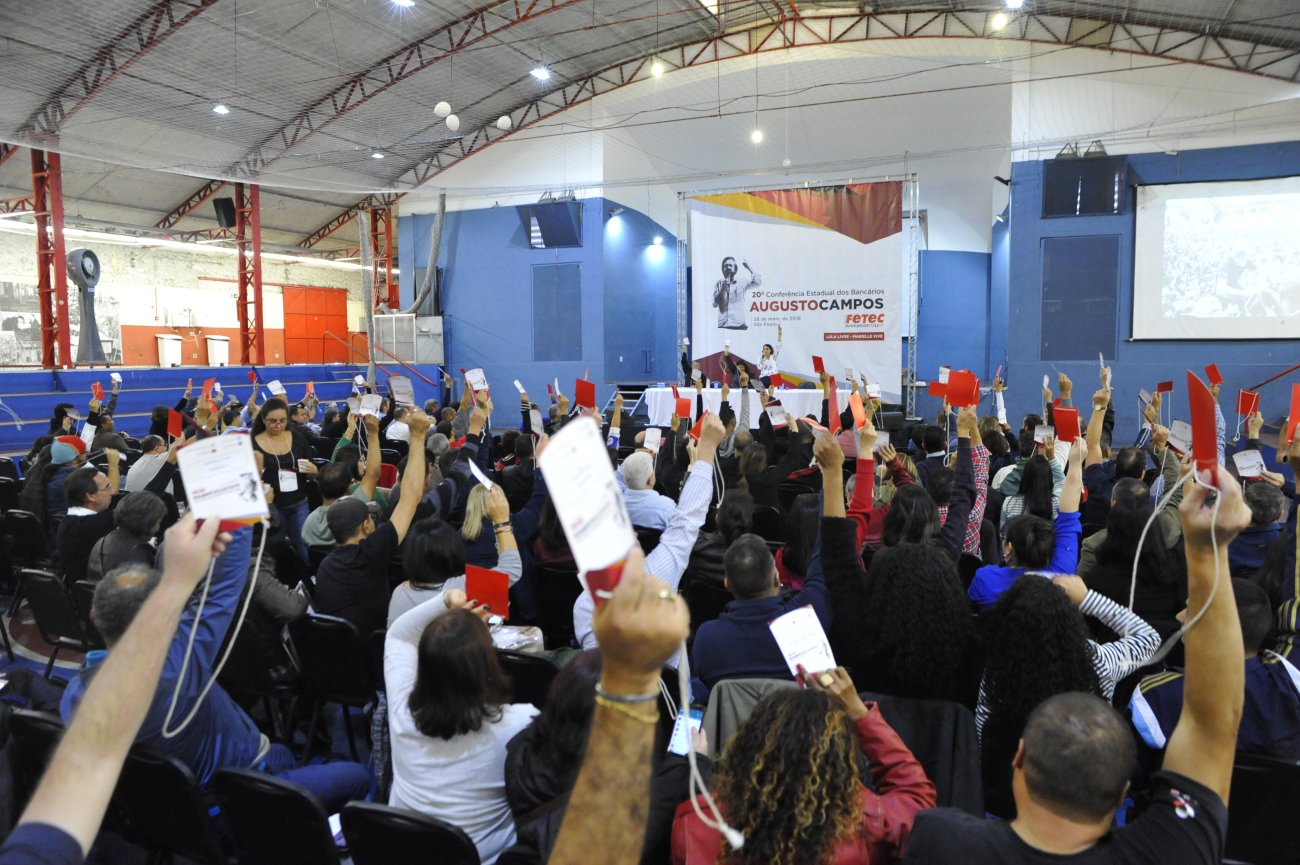 Delegados e delegadas da Conferência Estadual aprovaram prioridades dos bancários de São Paulo a serem levadas à Conferência Nacional Foto: Mauricio Morais/Fetec-CUT/SP