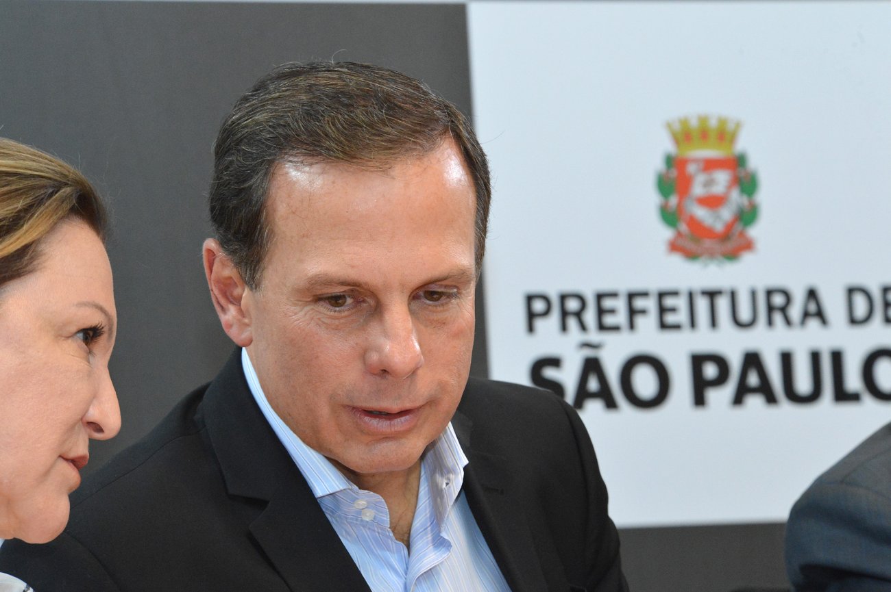 Doria tropeça nas palavras para explicar a tal ração humana Foto: Fernando Pereira / Secom PMSP