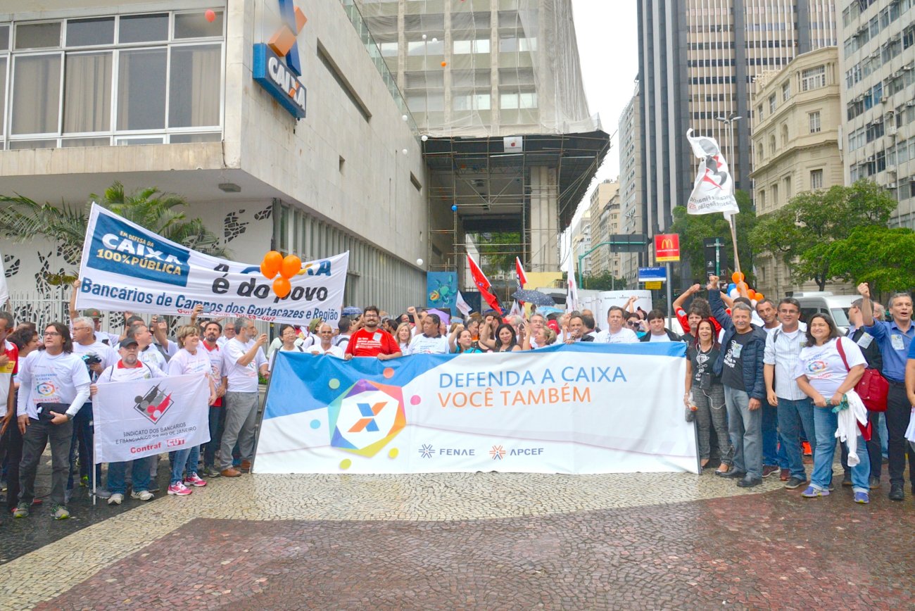 Lançamento da campanha Defenda a Caixa você também aconteceu no Rio de Janeiro, em 3 de outubro Foto: Divulgação