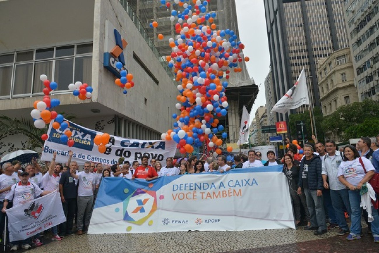 Lançamento da campanha no Rio de Janeiro Foto:Fenae