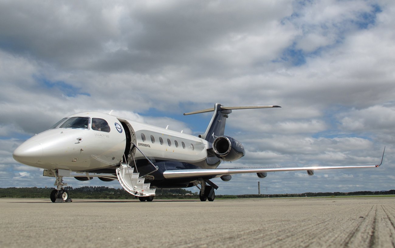Embraer tem alta penetração no mercado de jatos executivos, como o Legacy 500 DIVULGAÇÃO/EMBRAER