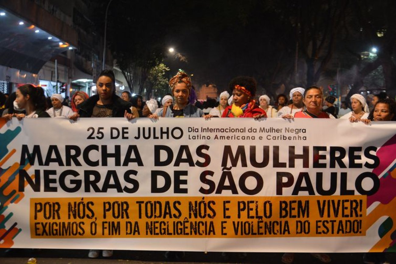 Ato foi na quarta 25, no centro de São Paulo, e contou com a participação de coletivos e mulheres autônomas Foto: Rovena Rosa/Agência Brasil